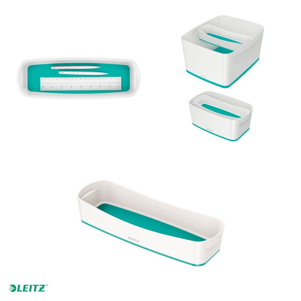 Cutie depozitare Leitz WOW MyBox, 30x5x10 cm, turcoaz [4]