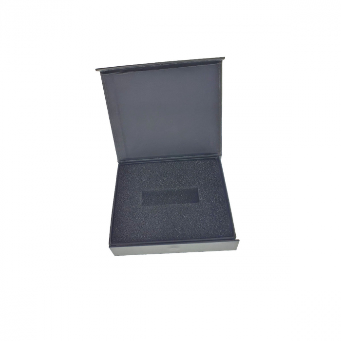 Cutie personalizabila Platinet Pendrive Box 45161, 115x100x26mm, pentru memorie USB, inchidere magnetica, neagra [2]
