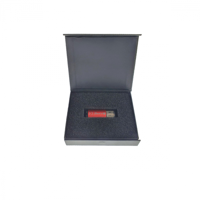 Cutie personalizabila Platinet Pendrive Box 45161, 115x100x26mm, pentru memorie USB, inchidere magnetica, neagra [4]