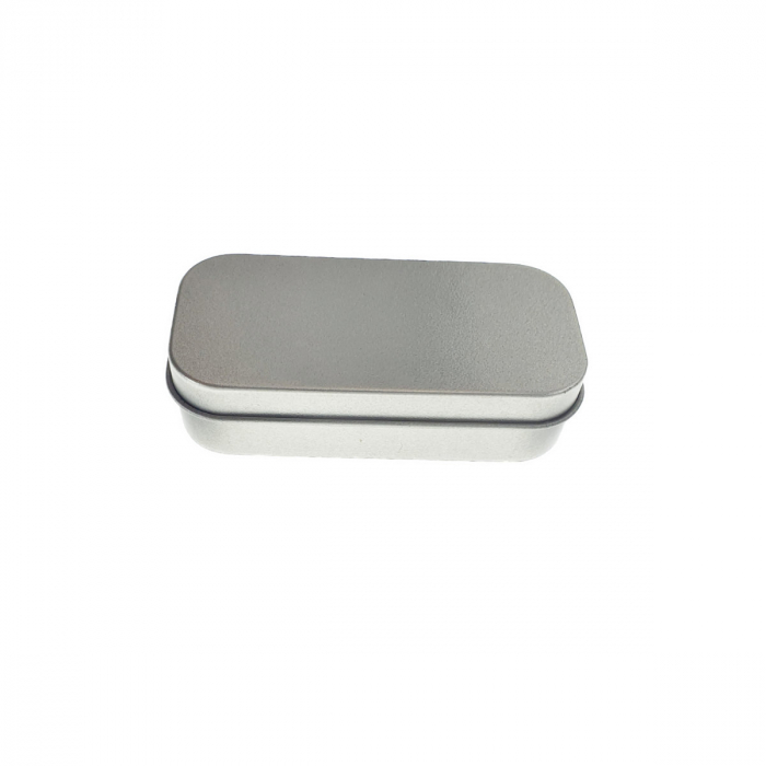 Cutie personalizabila Platinet Pendrive Box 45173, 80x40x20mm, pentru memorie USB, metalica, inchidere tip carte, argintie [9]