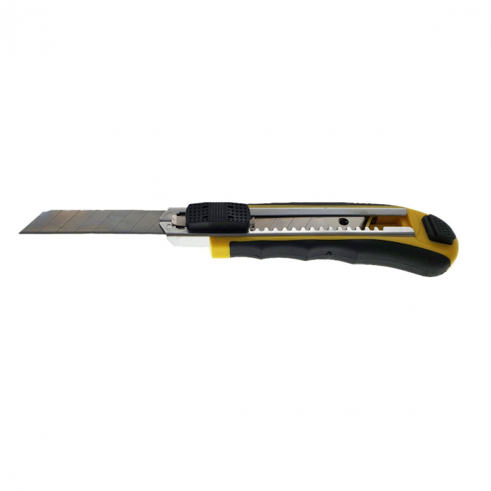 Cutter FS-11472 cu lama 100x18mm,maner cu insertie cauciuc si 7 rezerve [2]