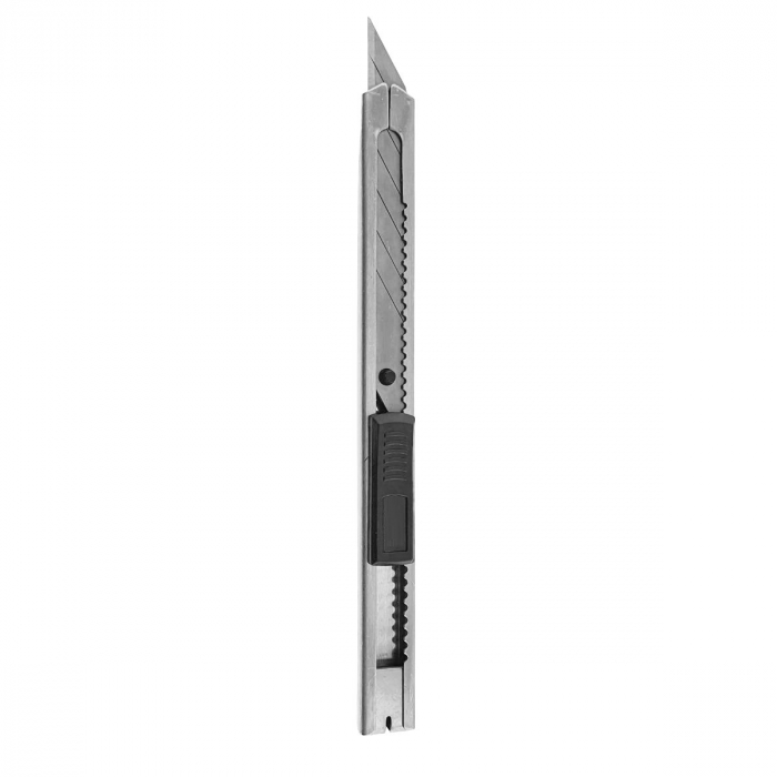 Cutter metalic cu lama otel SK5 de 9mm in unghi 30°, sistem siguranta automata, clips pentru prindere, model Clasic 92034, taiere precisa, sistem snap-off 7 sectiuni [3]