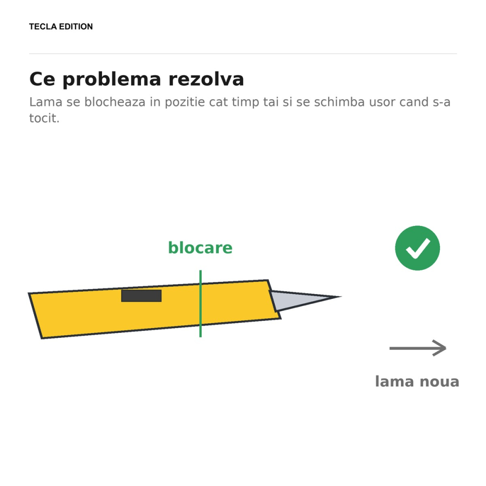 Cutter standard, 160 mm, lama 18 mm, cu blocare automata, pentru uz general [5]