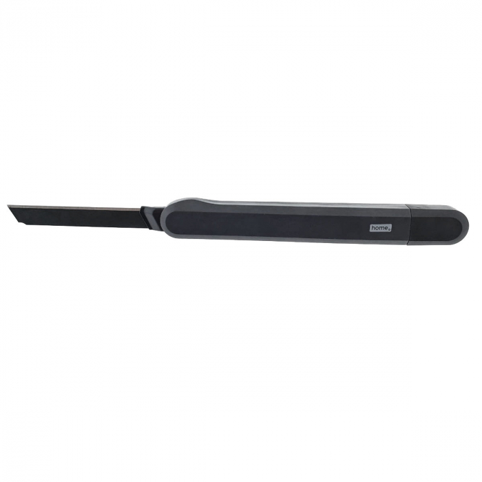 Cutter utilitar cu sina metalica, model Home Series 00739m, lama inox innegrit cu 13 sectiuni, lungime lama 80mm, latime lama 9mm, negru [3]