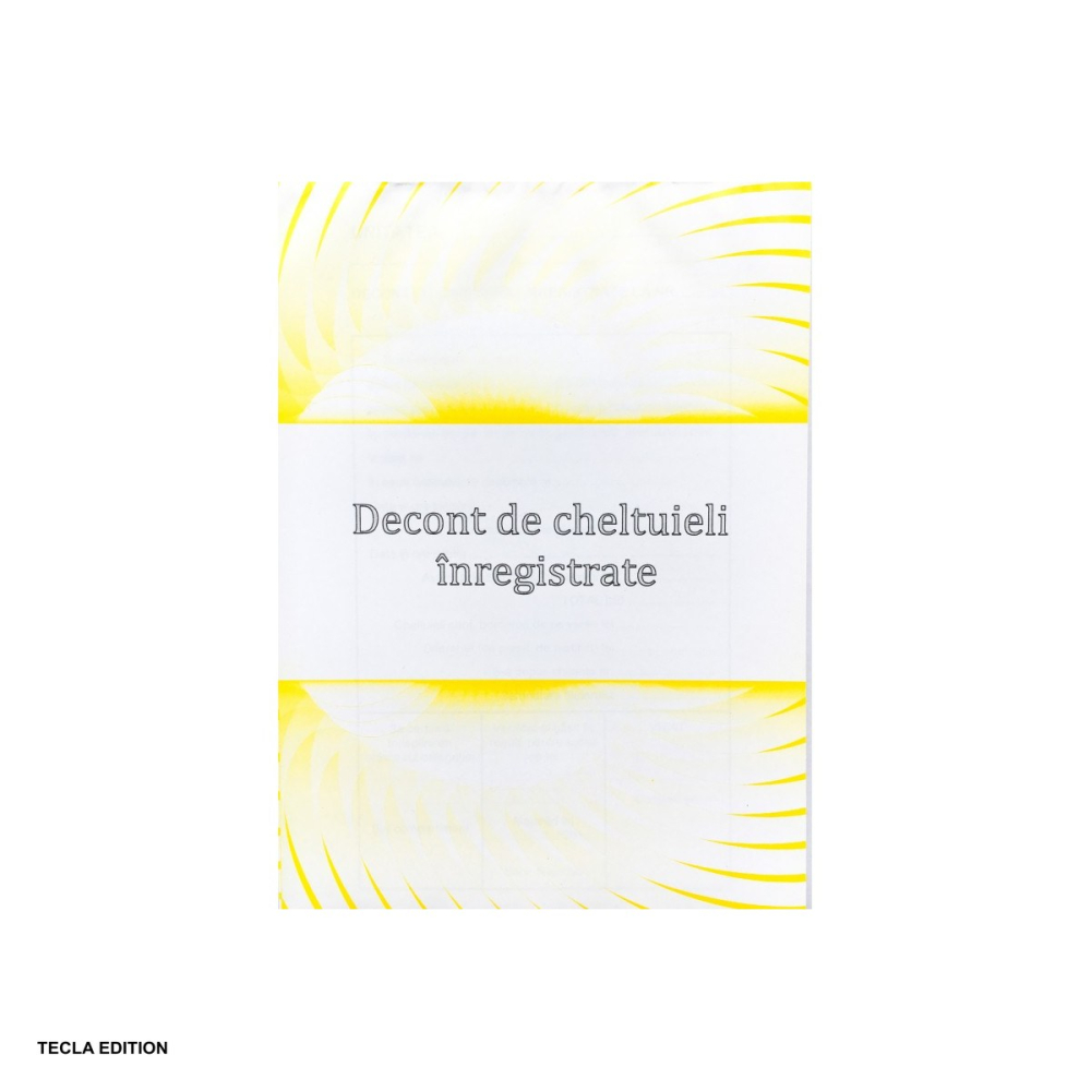 Decont de cheltuieli inregistrate, A5, 100 file [4]
