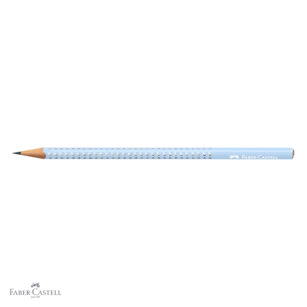 Display 144 creioane grafit Faber-Castell Sparkle Harmony 2024, forma triunghiulara ergonomica, negru/albastru/roz [4]