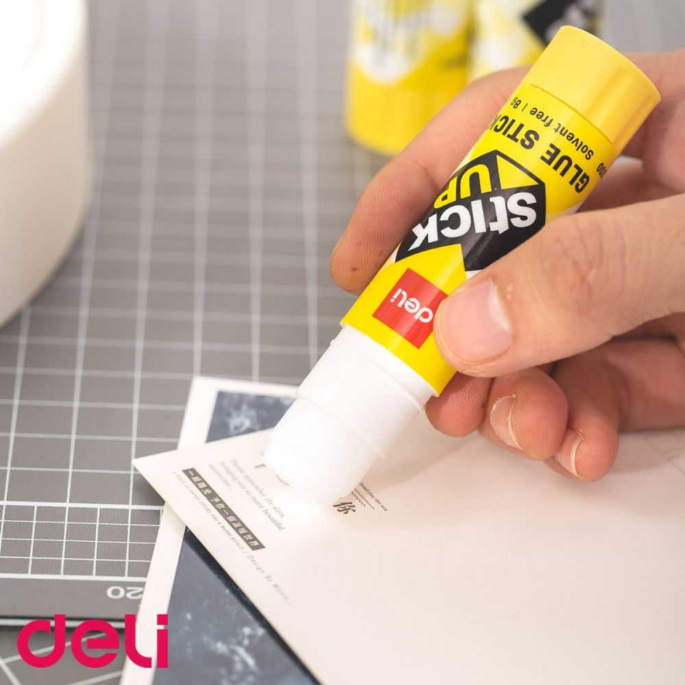 Display 60 bucati lipici stick Deli, adeziv solid pentru birou si scoala [4]