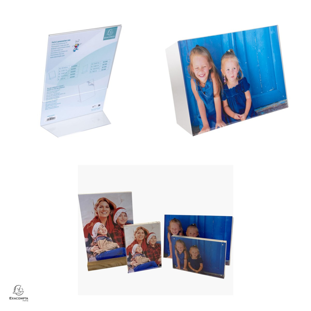 Display de prezentare Exacompta A4 tip L, format portret, din plastic, 1 compartiment, pentru birou, 210x83x305 mm, transparent [4]