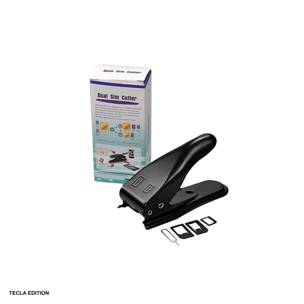 Dispozitiv de taiat cartele micro si nano SIM, cu 3 adaptoare si o cheie pentru cartela [4]