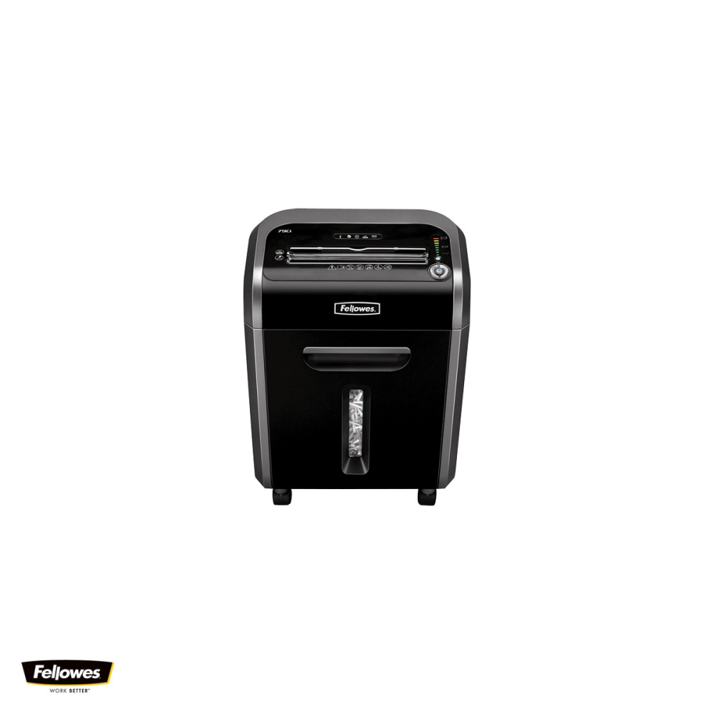 Distrugator de documente Fellowes 79Ci, taiere cross-cut in particule de 4x38 mm, 16 coli, cos de 23 l, senzor SafeSense, Jam Proof, SilentShred, 542x382x264 mm [4]