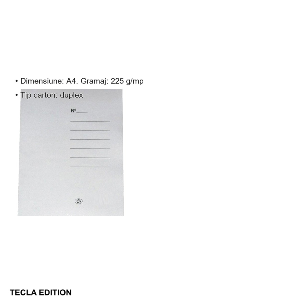 Set 10 dosare carton plic Tecla Edition, format A4, carton duplex 225 g/mp, pentru organizare si arhivare [3]
