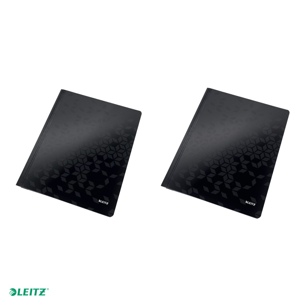 Dosar cu sina Leitz WOW, carton laminat, A4, capacitate 250 coli, pentru arhivare, negru [4]