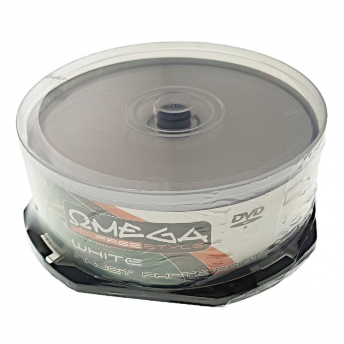 DVD-R, Printabil Omega Freestyle, 4.7Gb, 16X, 25 buc /set [2]