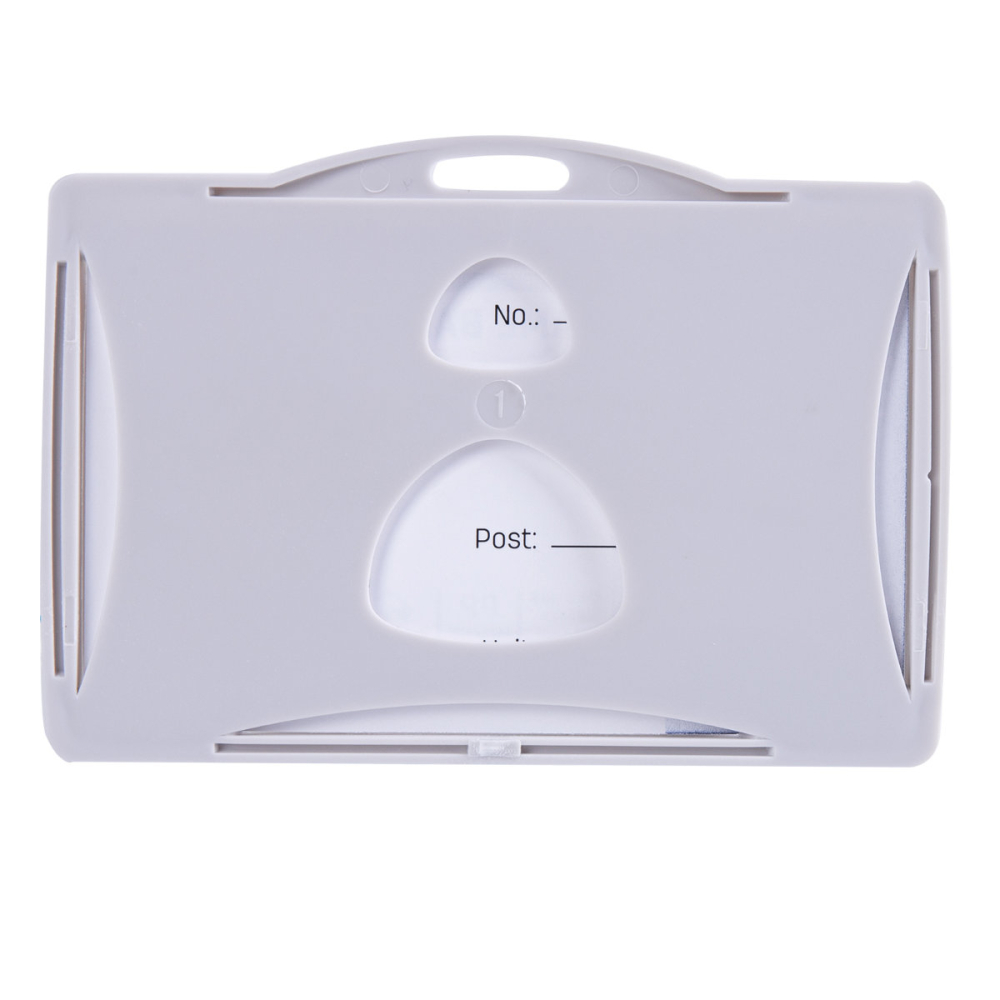 Ecuson Orizontal Rigid 85x53mm cu Snur Textil Reglabil si Clip - Set Complet pentru Badge Angajat, Model 5744 [4]