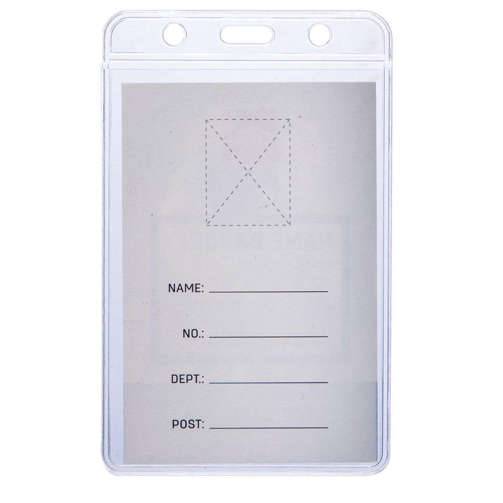 Ecuson Vertical Flexibil 70x105mm cu Snur Reglabil si Clip - Set Complet pentru Badge-uri Verticale Mari, Model 5757 [2]