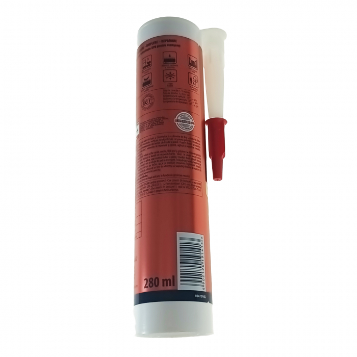 Etansant universal, Prohero Tytan Professional 19141, 280ml, pentru sigilare, umplere si reparatii, transparent [2]