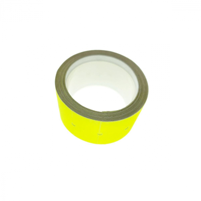 Etichete de pret autoadezive 22x12mm, galben fluorescent , la rola 12 grame [3]