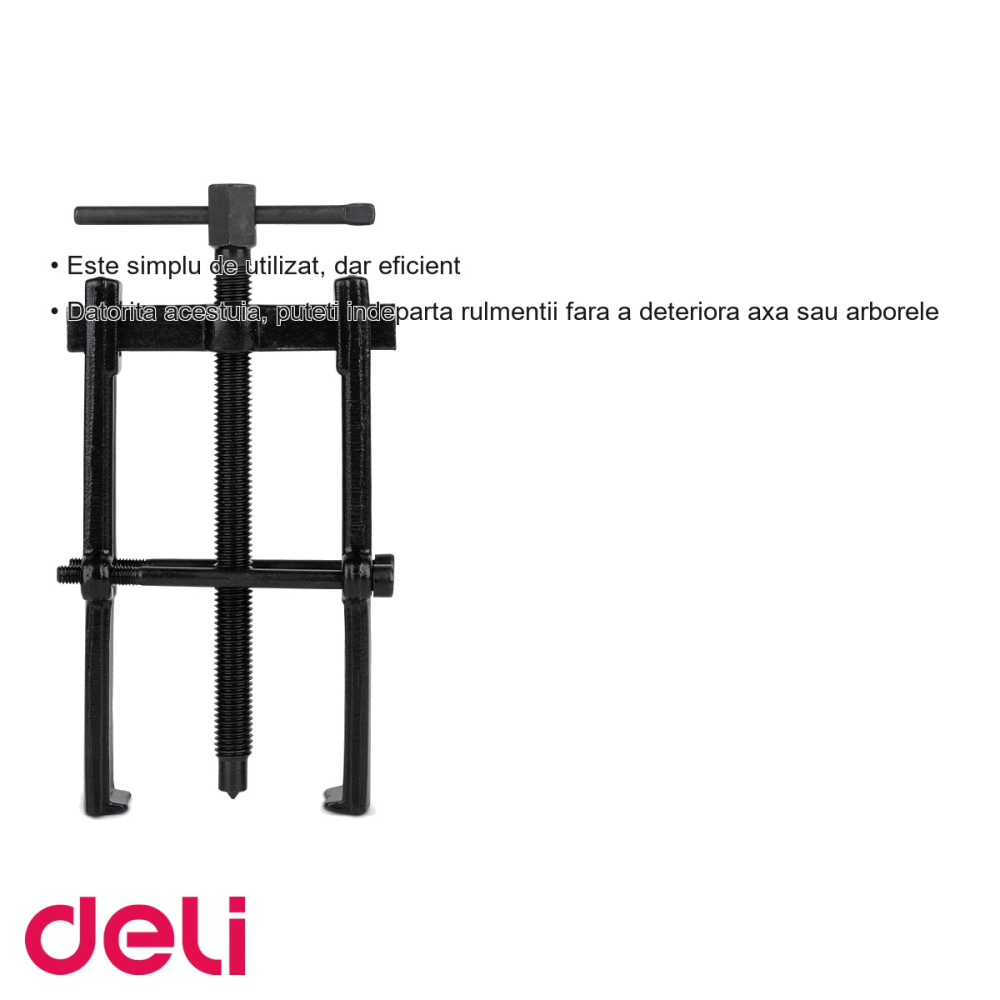 Extractor rulmenti Deli 8 inch, maner reglabil cu falci ajustabile, pentru ateliere auto si mecanice [3]