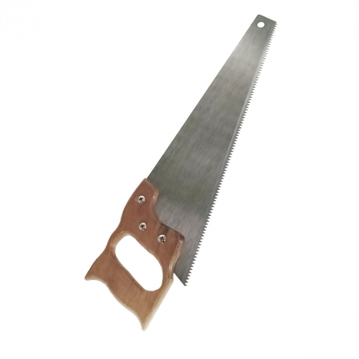 Ferastrau cu lama de 400 mm gradata pe lungimea de 25 cm si maner de lemn, Flores, pentru lemn si plastic [2]