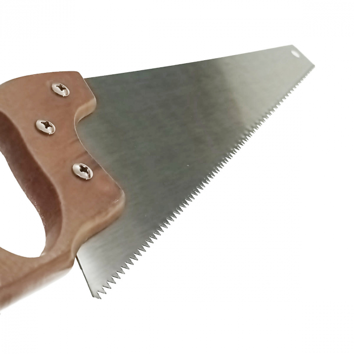 Ferastrau cu lama de 400 mm gradata pe lungimea de 25 cm si maner de lemn, Flores, pentru lemn si plastic [4]