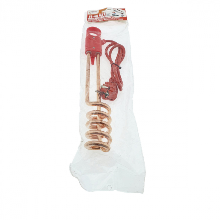 Fierbator electric tip termoplonjon, Flores 40637, 1500W, cablu de 75 cm, rosu [5]