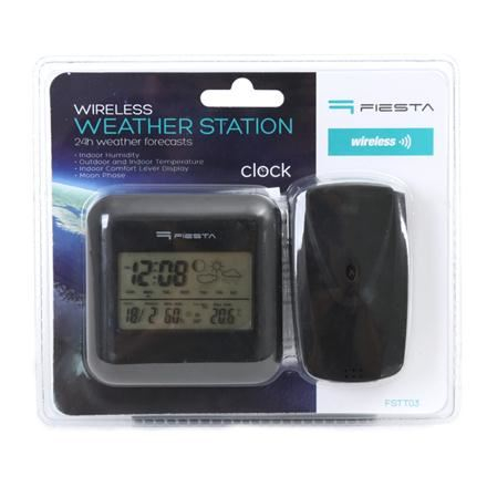 Statie Meteo Fiesta Lcd, Indoor,Outdoor,Wireless Black [42292] - FSTT03 [3]