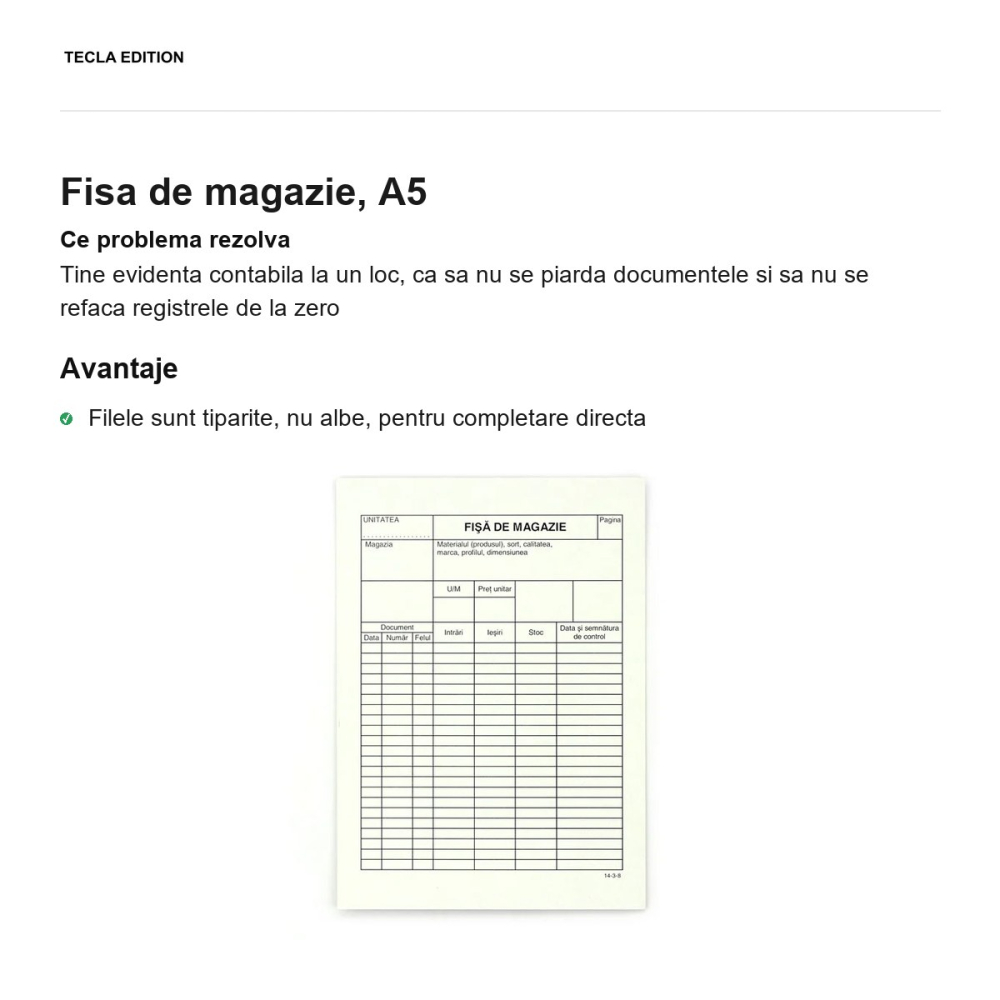 Fisa de magazie, A5 [2]