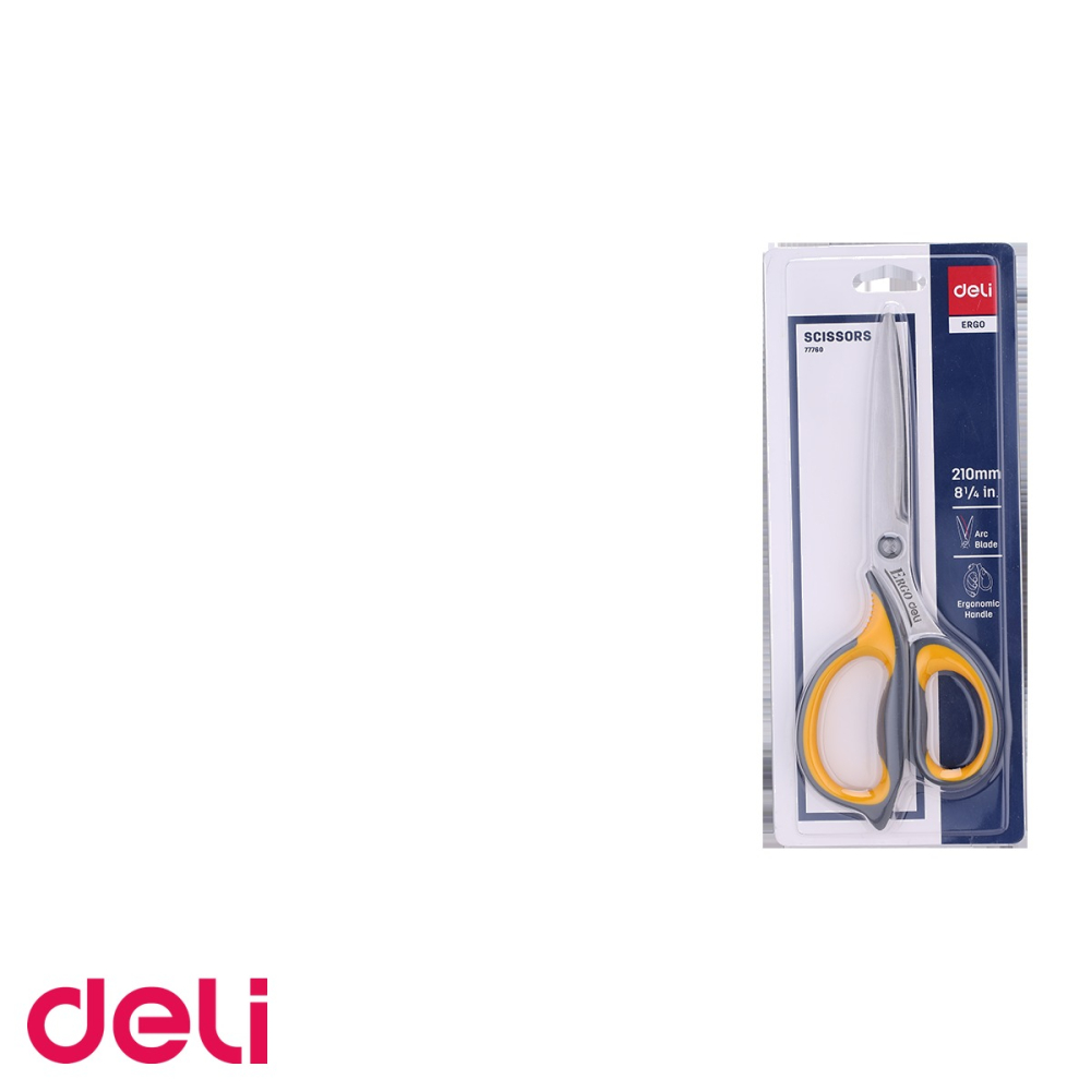 Foarfeca de birou Deli, lama din otel inoxidabil 21cm, grip confortabil, pentru uz zilnic la birou [5]