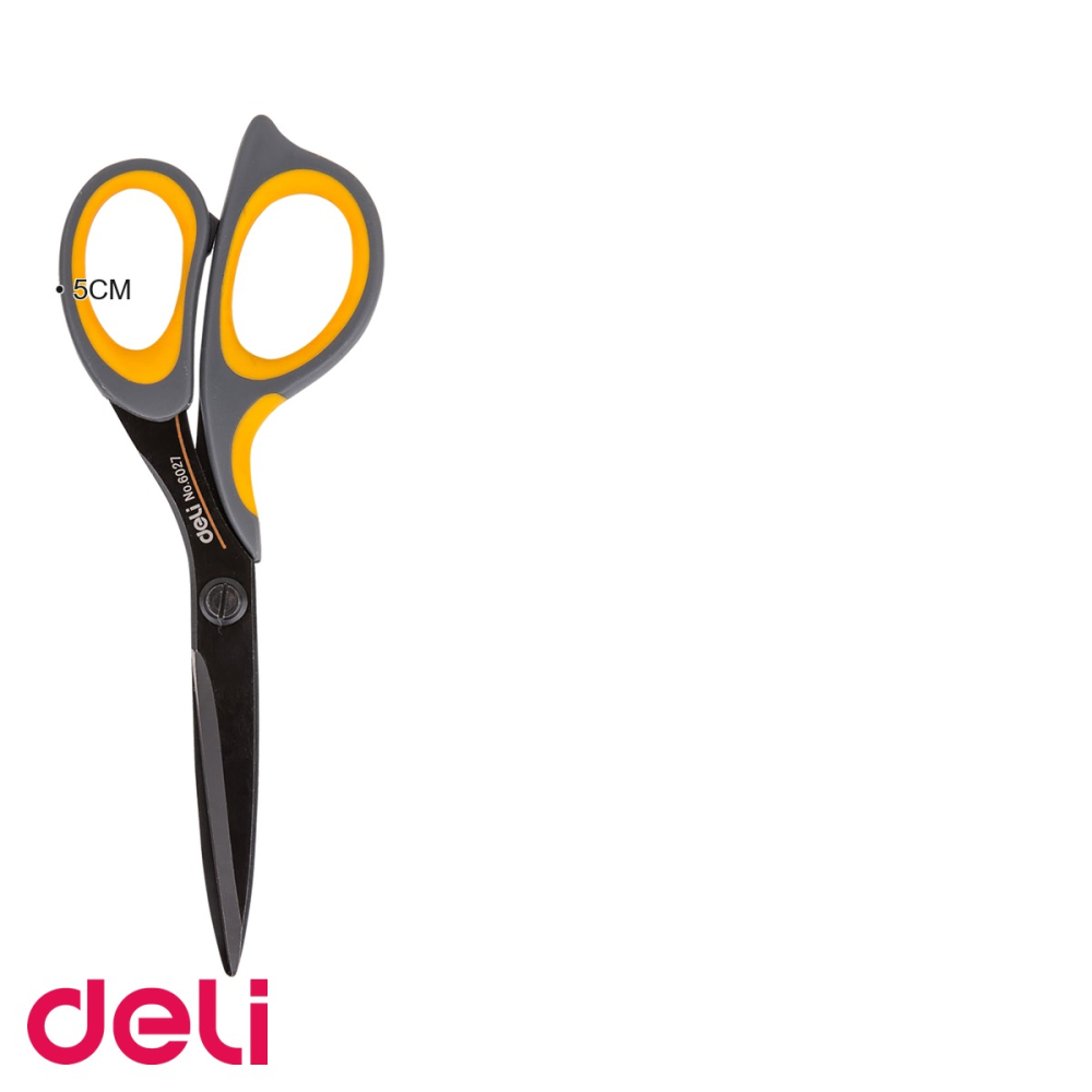 Foarfeca de birou Deli, lama din otel inoxidabil non-stick, 17.5 cm, maner ergonomic, pentru uz profesional [3]