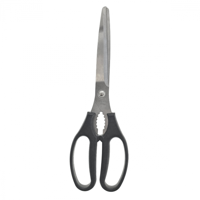 Foarfeca de birou multifunctionala, lungime 25 cm, lama otel inoxidabil, maner plastic negru [6]