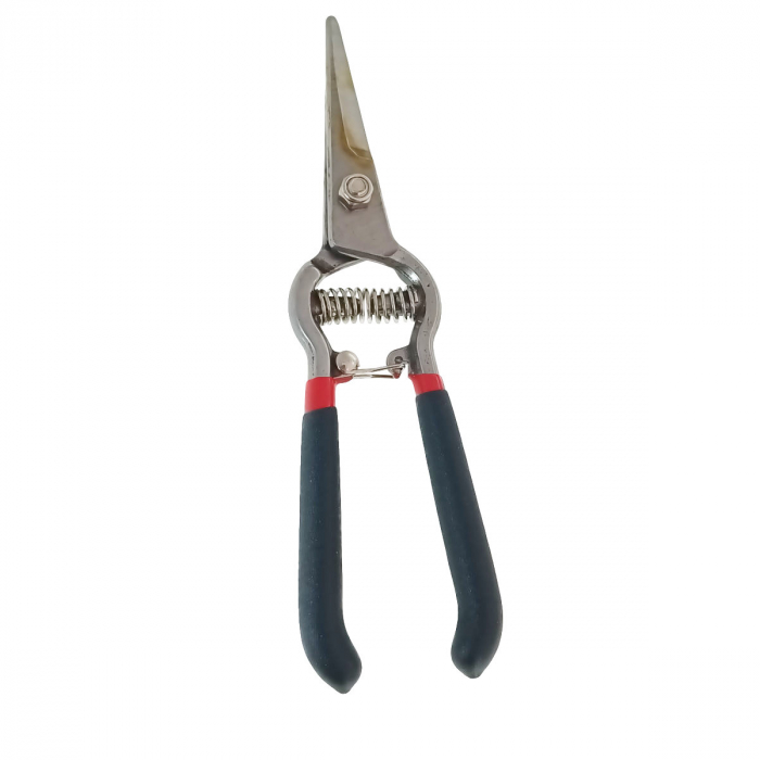 Foarfeca de vie cu arc, cu lama dreapta pentru micro-taiere, TCA-11068, lungime 210 mm, cu manere izolate [2]