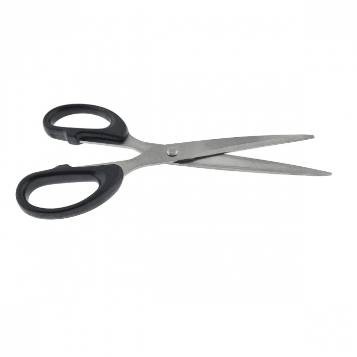 Foarfeca multifunctionala cu manere simetrice negre, model Classic 96009, lungime 18 cm, in blister [4]
