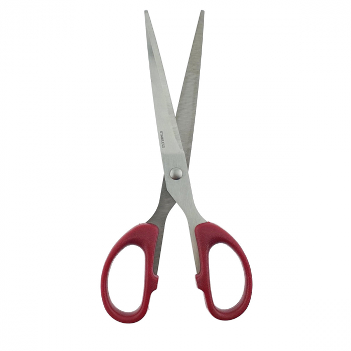 Foarfeca multifunctionala cu manere simetrice rosii, model Classic 96009, lungime 18 cm, in blister [3]
