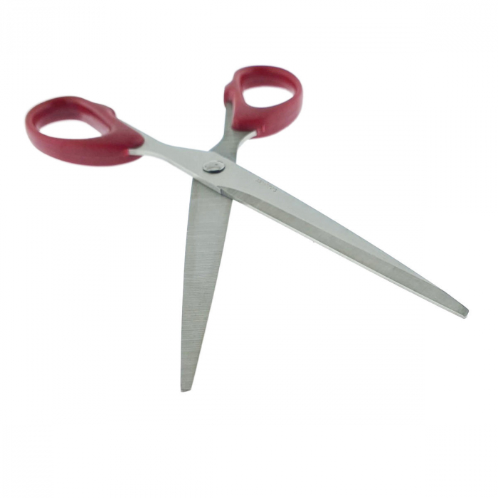 Foarfeca multifunctionala cu manere simetrice rosii, model Classic 96009, lungime 18 cm, in blister [2]
