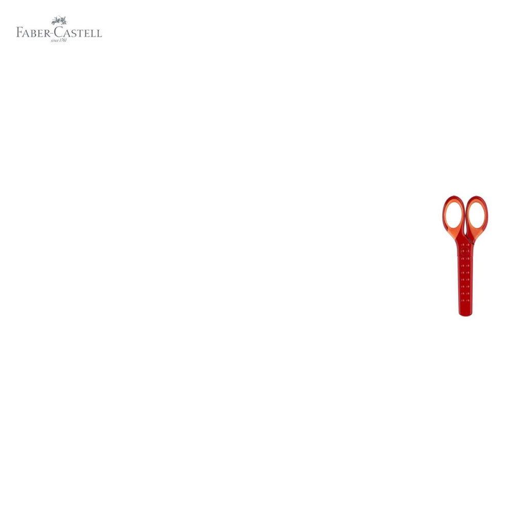 Foarfeca scolara Faber-Castell cu protectie grip, varfuri rotunjite, pentru copii de scoala primara [5]