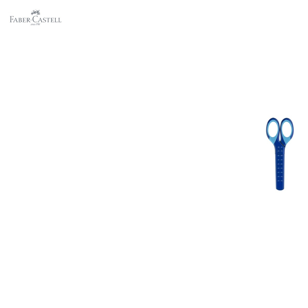 Foarfeca scolara Faber-Castell cu protectie grip, varfuri rotunjite, pentru copii stangaci si dreptaci [5]