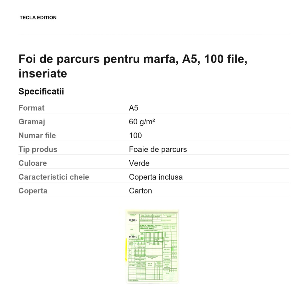 Foi de parcurs pentru marfa, A5, 100 file, inseriate [3]
