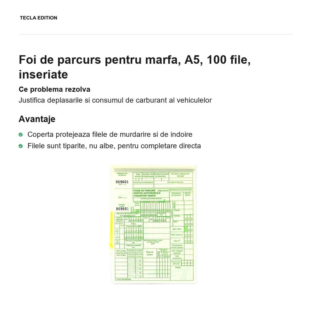 Foi de parcurs pentru marfa, A5, 100 file, inseriate [2]