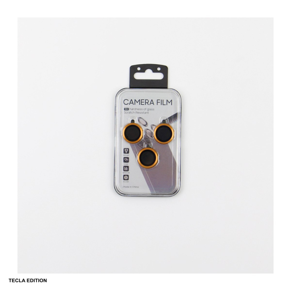 Folie protectie camera, cu rama portocalie, pentru Apple iPhone 17 Pro [4]