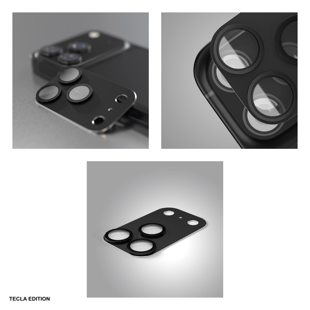 Folie protectie camera integrala Etteri, cu rama neagra, pentru Apple iPhone 17 Pro [4]