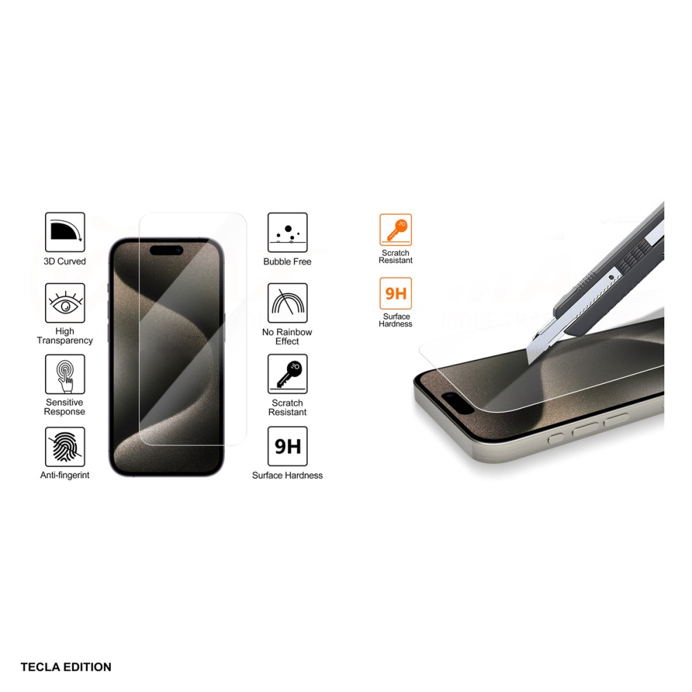 Folie sticla temperata 2,5D VMax pentru Apple iPhone 15 Plus / iPhone 16 Plus [5]