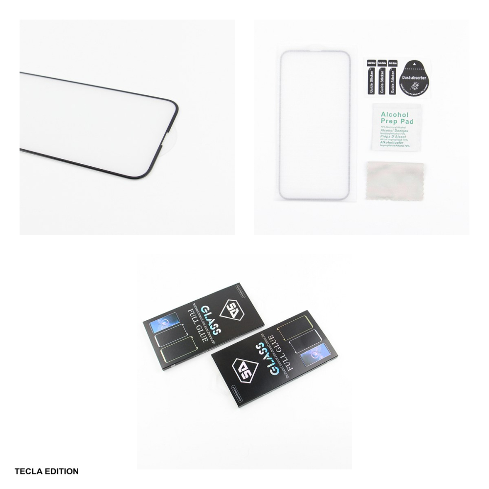 Folie sticla temperata 5D, cu rama neagra, pentru Apple iPhone 16 Plus [4]