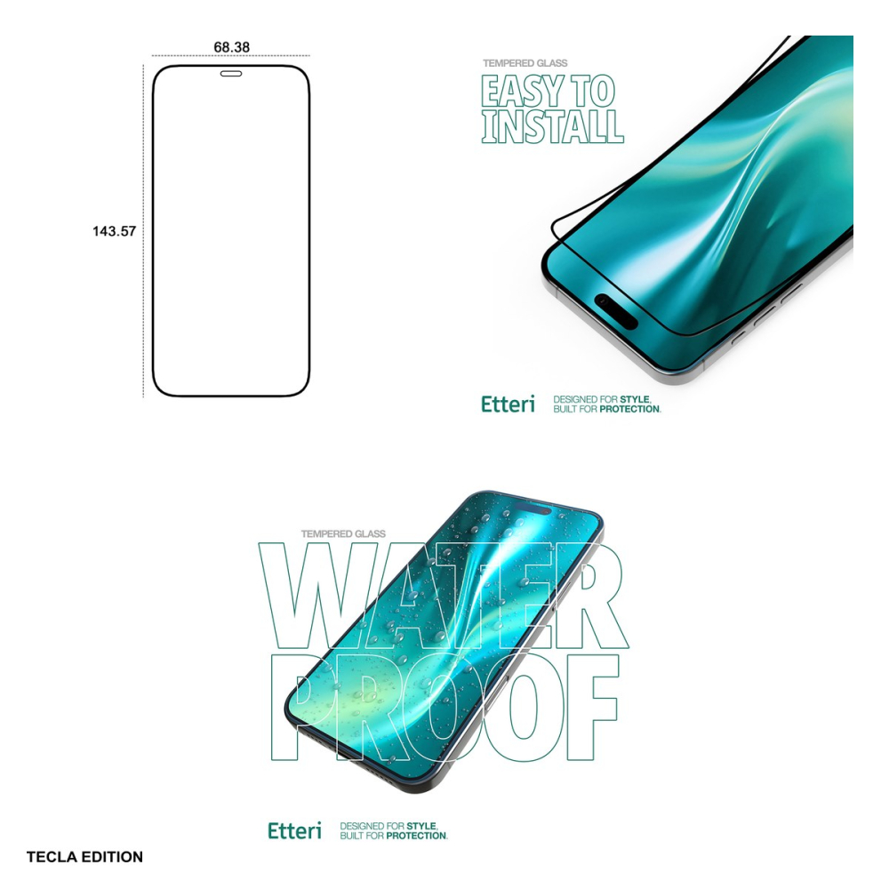 Folie sticla temperata 9D Etteri pentru Apple iPhone 12 / iPhone 12 Pro [4]