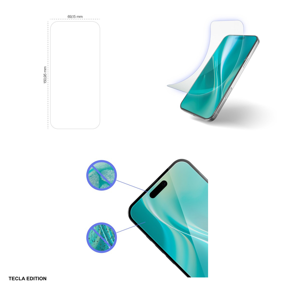 Folie sticla temperata hibrida Etteri pentru Apple iPhone 17 Air [4]