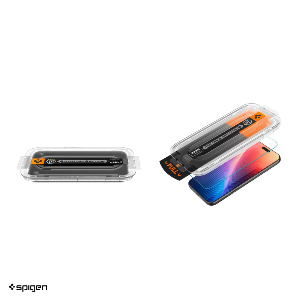Folie sticla temperata pentru iPhone 16 Pro, Privacy, Spigen, Glas.Tr Ez Fit Pro [5]