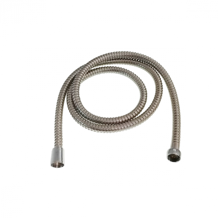 Furtun dus metalic, 1.5 m, flexibil si extensibil, cromat [3]