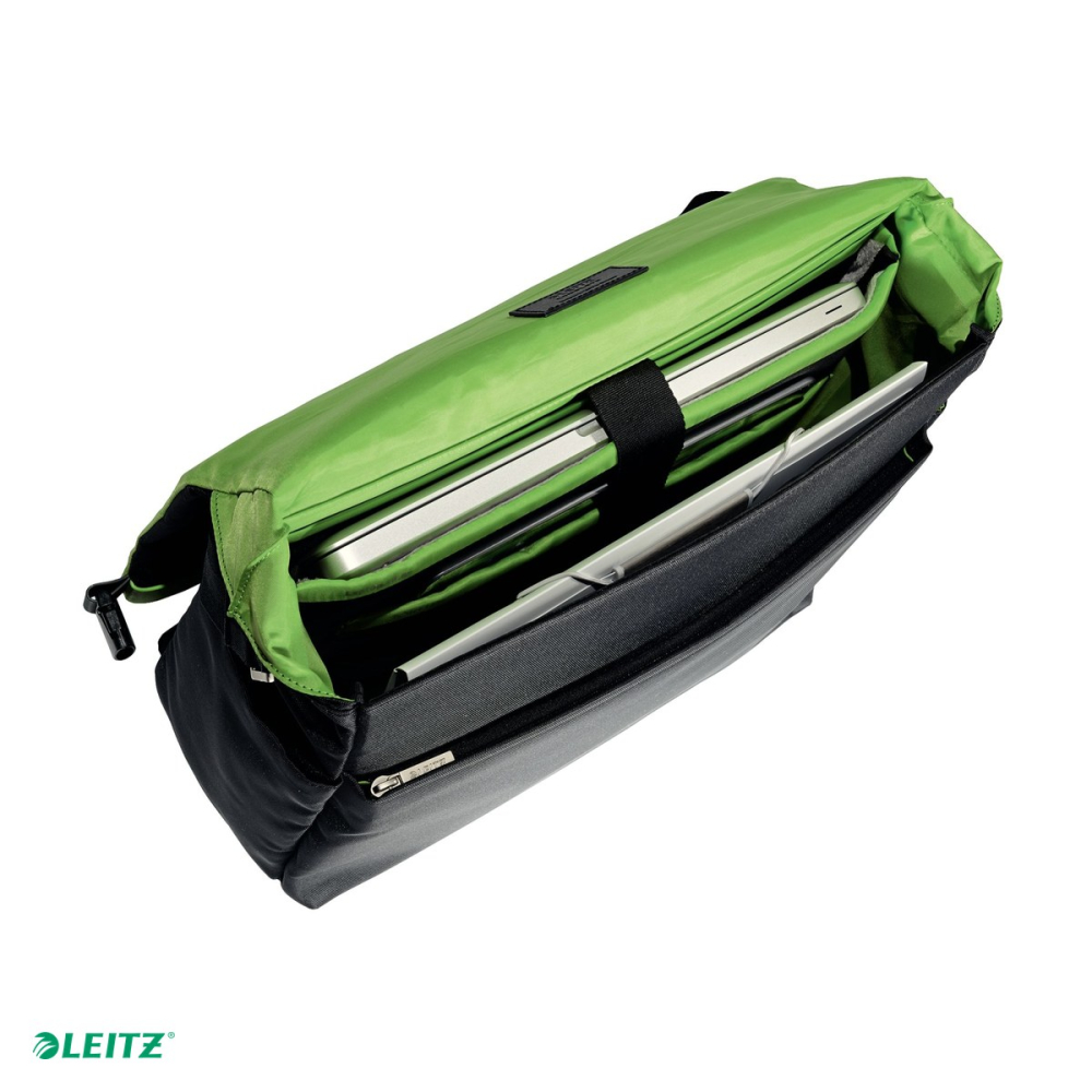 Geanta de umar Leitz Messenger, pentru laptop 15.6 inch, 390x290x155 mm, neagra [5]