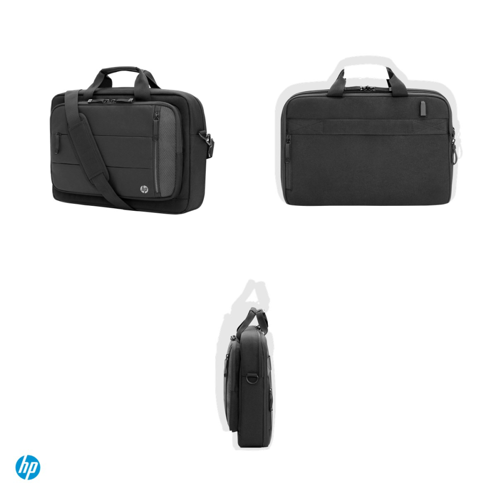 Geanta laptop HP Renew Executive 16-inch Laptop Bag pentru laptop 16 inch, extensibila cu 20%, port USB-C exterior, buzunar RFID, 100% plastic reciclat, negru, 6B8Y2AA [4]