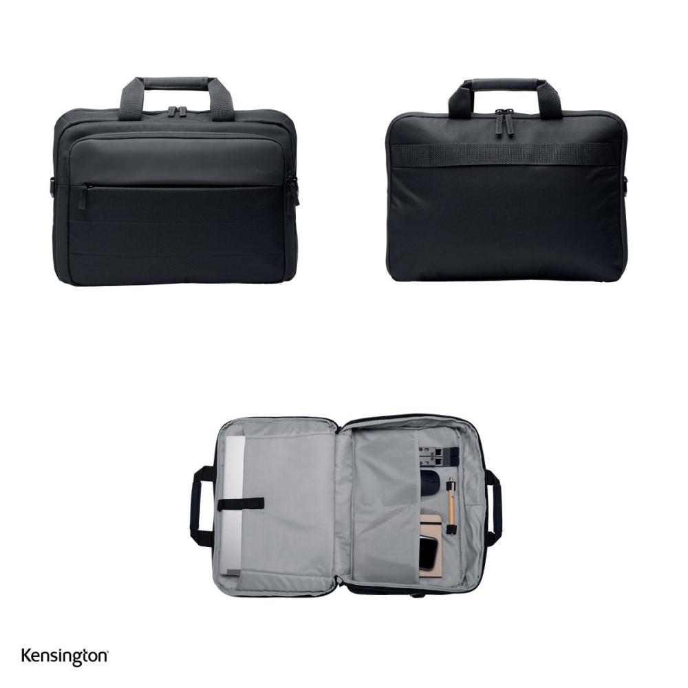 Geanta pentru laptop Kensington EQ, 16 inch, din material reciclat, 40.6x28x5 cm, neagra [4]
