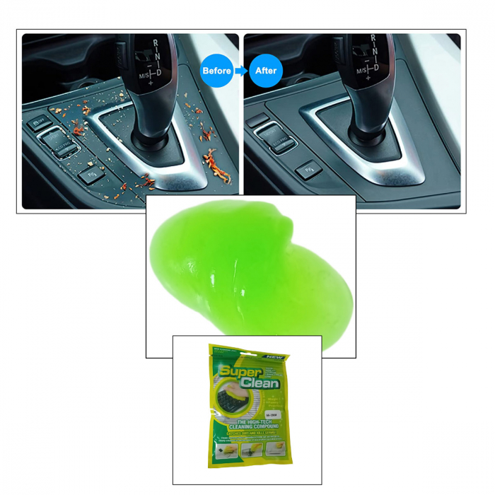 Gel slime absorbant Super Clean 12399, reutilizabil, verde [4]